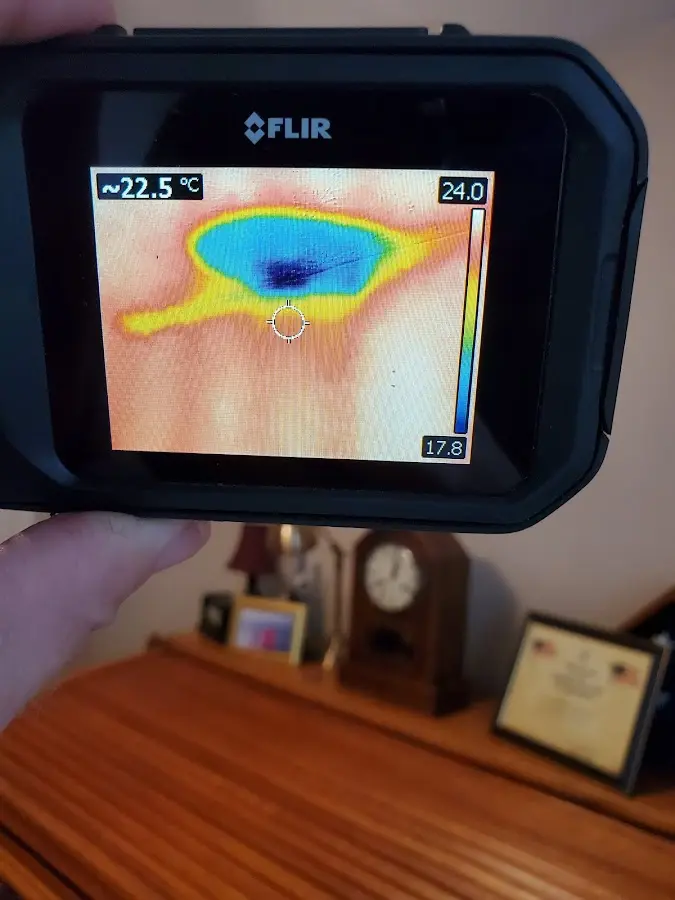 Thermal imaging inspection for water damage in Church Hill